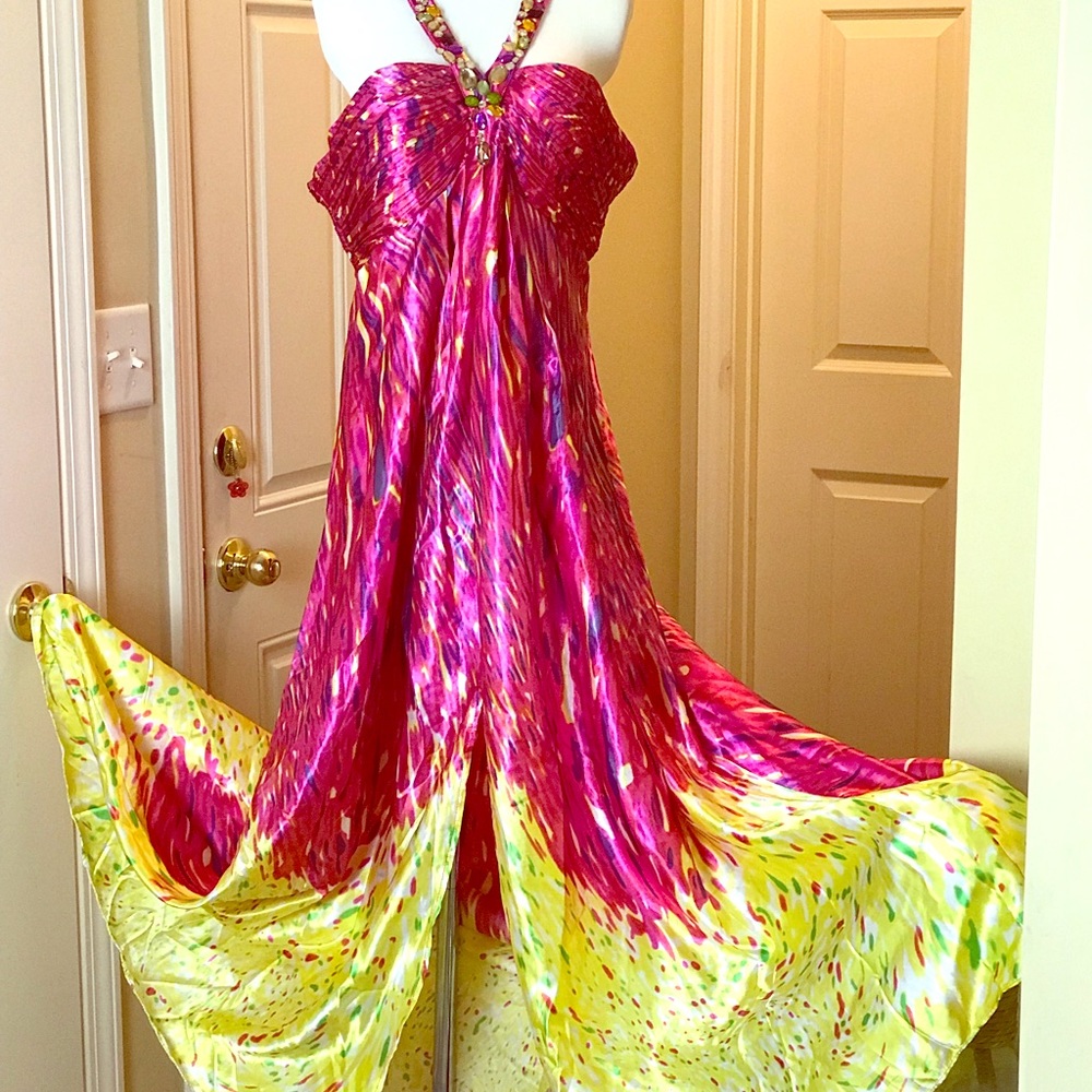Confetti Inspired Long Evening Gown